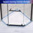 Rainlex 36in x 36in x 3.55in Neo-Angle Shower Base White ABS Material Anti-Skid Easy Install Modern Design