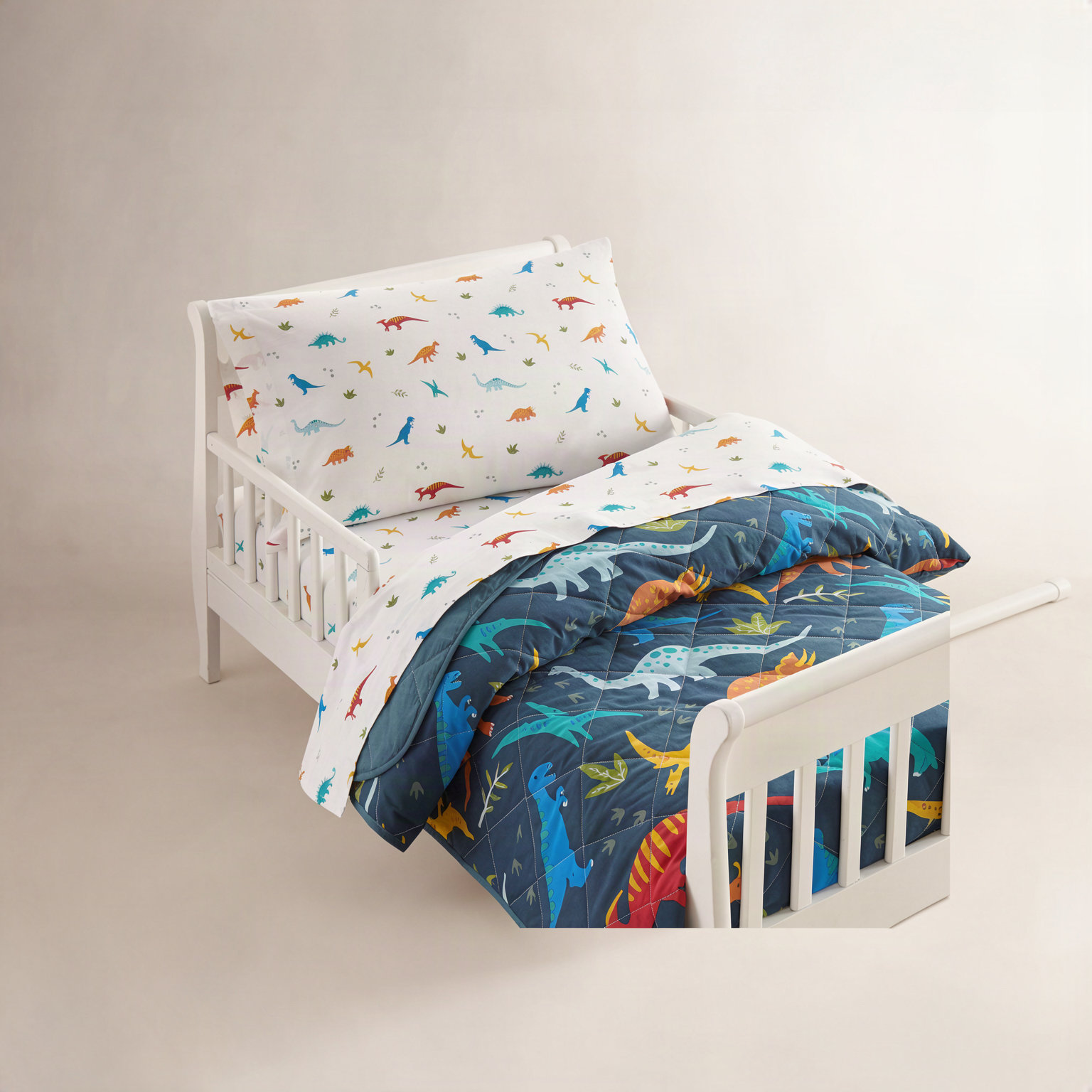 Dinosaur 4-Piece Toddler Bedding Set
