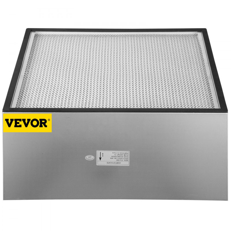Filtre HEPA de remplacement, filtre AC 24 po x 24 po x 11,5 po, filtre à air plissé HEPA véritable, remplacement de filtre à air avec cadre galvanisé, filtre standard compatible à 99,97% pour filtre HEPA Novair 2000