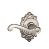 Flair Lever with Brookshire Trim Hall and Closet Lock