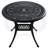 All-Weather 5 Table And Chair , Aluminum, 35.43" Round Table, 4 Swivel Chairs, Black, To Weather Changes, Comfortable Outdoor Dining Furniture, Cast-1477924234