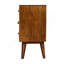 Table de chevet 4 tiroirs multi châtaignier