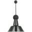 Thomas O'Brien, "Academy 17.5" Anchored Mack Barn Light in Matte Black with 16" Soft Copper Bowers Shade-117837514-117837516