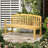 56 Inch Outdoor Wooden Bench, 2-Seater Garden Patio Bench With Backrest And Armrest For Porch, Poolside, Balcony