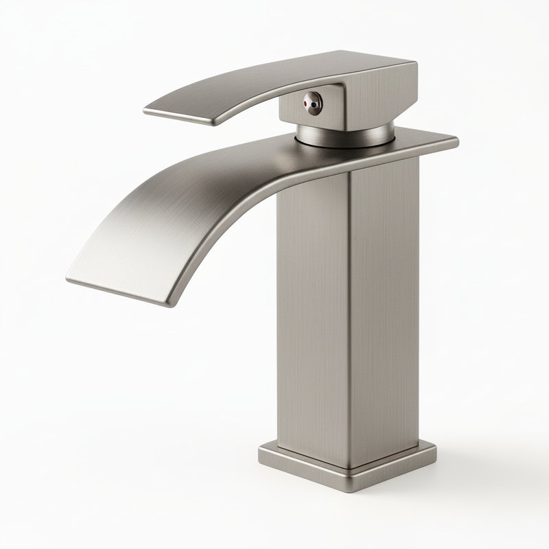 Brushed Nickel Single Handle Stainless Steel Lavatory Faucet | Gift Idea, Brushed Nickel