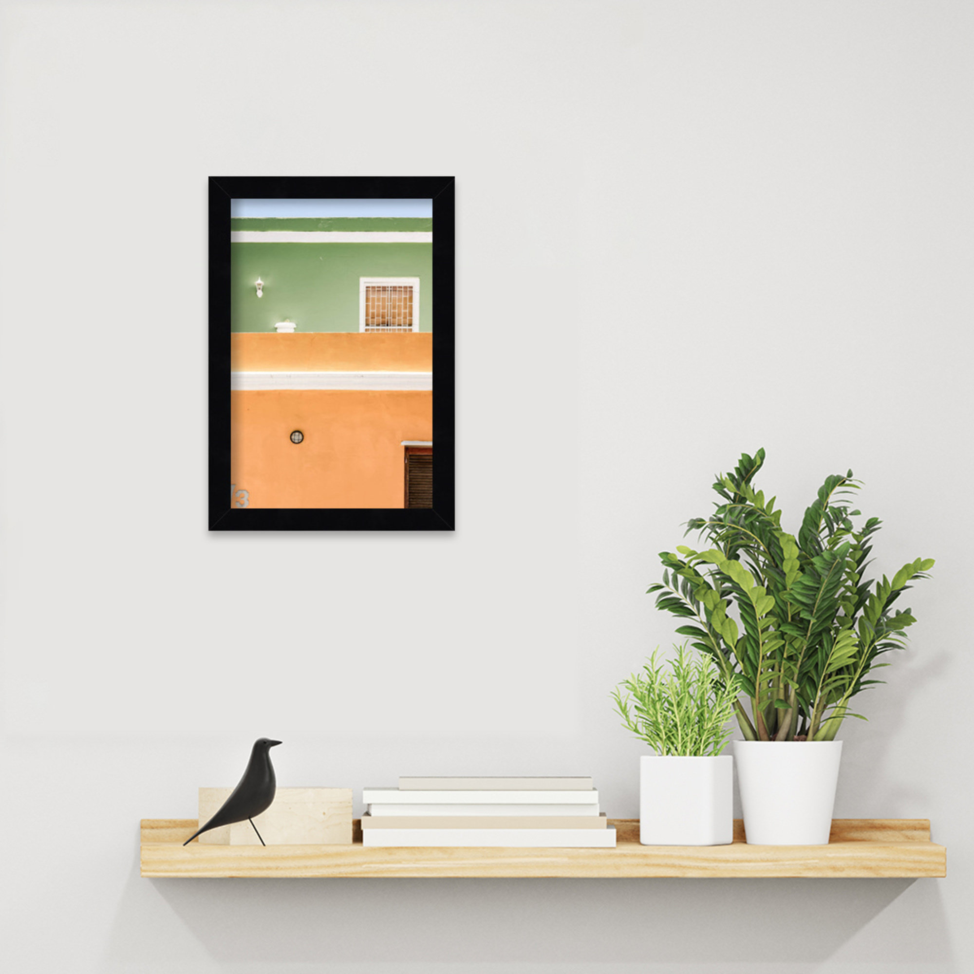 Joy House by Shot by Clint Wood Framed Wall Art Print, Black, 13" H x 9" W