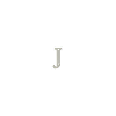 Deltana RL4J-15 4" Residential Letter J; Satin Nickel Finish