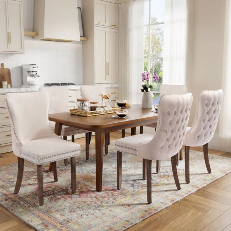 Upholstered Dining Chair, Beige