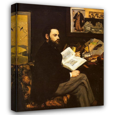 ArtDirect Manet, Edouard Gallery Wrapped Canvas Art Titled: Portrait of Emile Zola