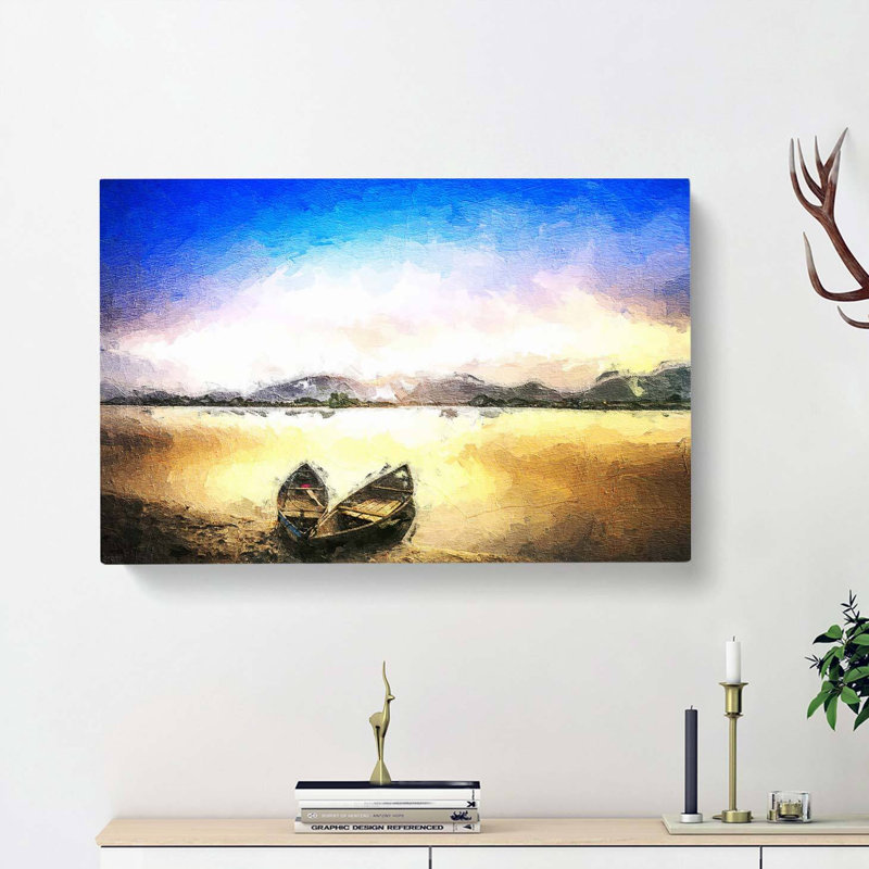 Two Boats - Wrapped Canvas, 35cm H x 50cm W x 3cm D