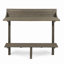 3-Piece Balcony Bar Set with Bottom Shelf Table and 2 Stools, Grey Finish