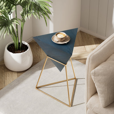 Table de bout moderne à motif géométrique
