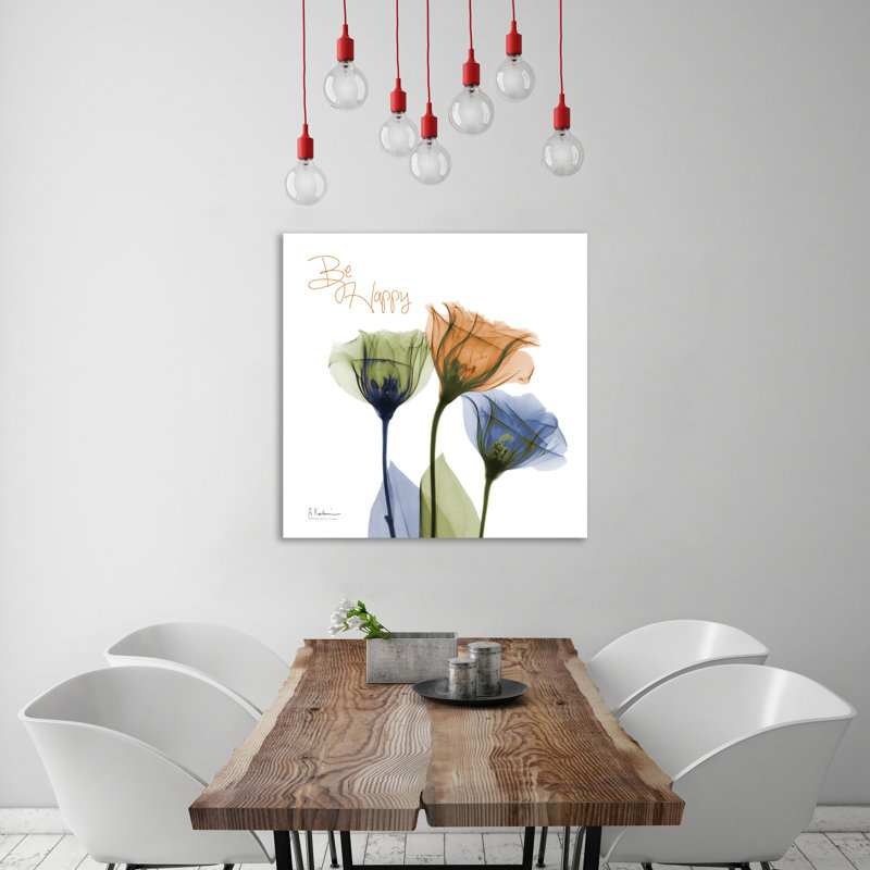 Gentian Be Happy - impression sur toile tendue, H 12 po x l 12 po