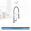 Moen Weymouth Pre-Rinse Spring Pull-Down Single Handle Kitchen Faucet-867027895-932585842