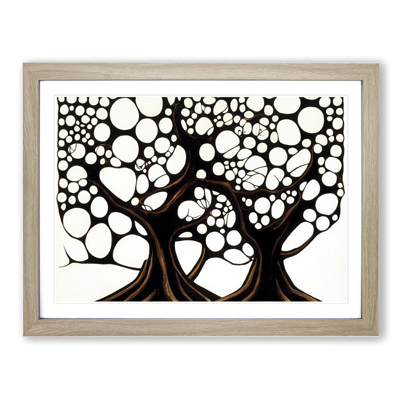 Dashing Trees - Framed Print, Oak Framed, 34cm H x 46cm W x 2cm D