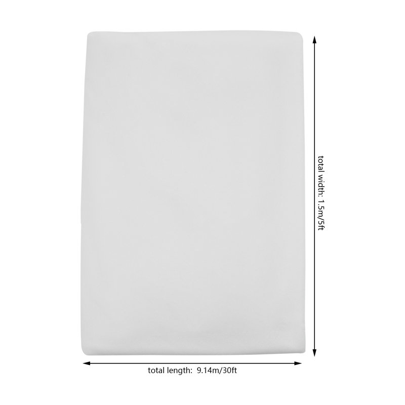Chiffon Ceiling Draping for Decoration, White, 0.1" H x 360" W x 60" D
