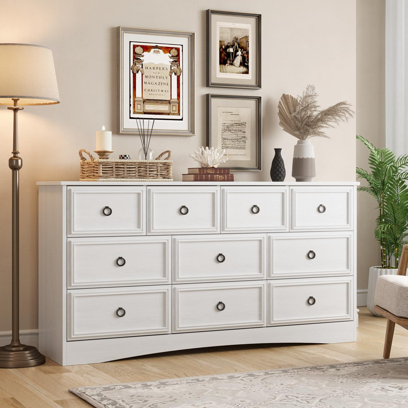 Breakwater Bay 10 Drawer Dresser  , Chest Of Drawers For Bedroom,dresser For Living Room, White