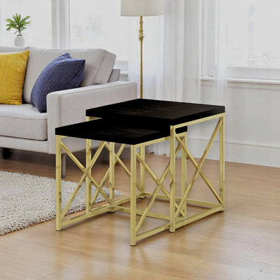 Franco Nesting Table Set Of 2 Side End Metal