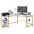 Violetrose L-Shaped Metal Base Computer Desk-15723199