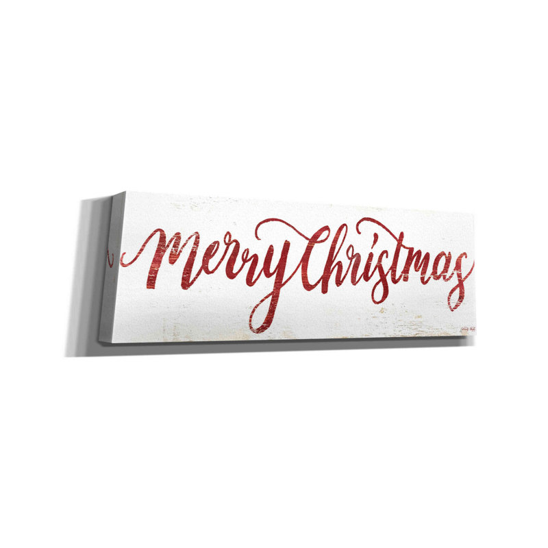 Gardnerville «Merry Christmas Cursive» par Cindy Jacobs, H 12 po x l 36 po x P 1,5 po