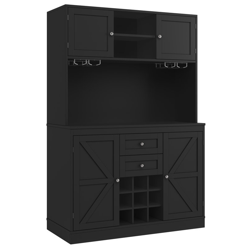 Dining Hutch Welsh Dresser, Black