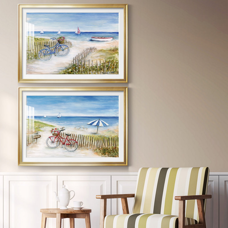 Beach Ride I - 2 pièces, Or, H 26,5 po x l 73 po x P 1,5 po, Pas de tapis