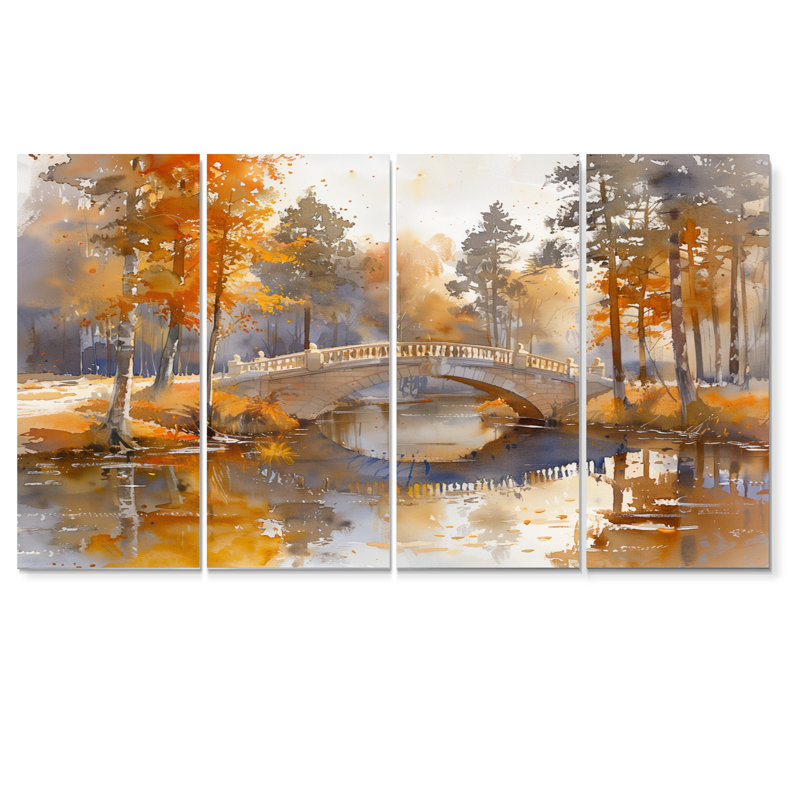 Soan - ensemble d'art mural Bridges, H 32 po x l 64 po