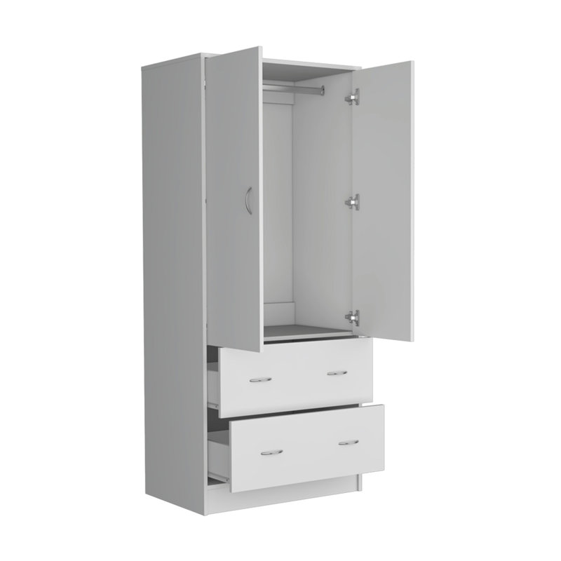 Armoire Edie, chambre à coucher, Blanc