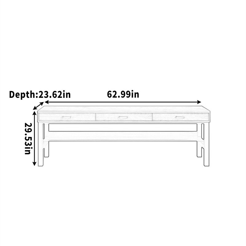 Pieds de rangement en fer massif, H 29,53 po x l 62,99 po x P 23,62 po