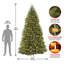 The Holiday Aisle® 10ft. Dunhill Fir Tree with Dual Color LED Lights-1676294895