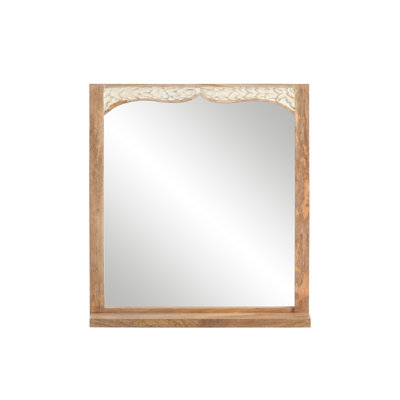 Cassanda Rectangle Wall Mirror with Shelves