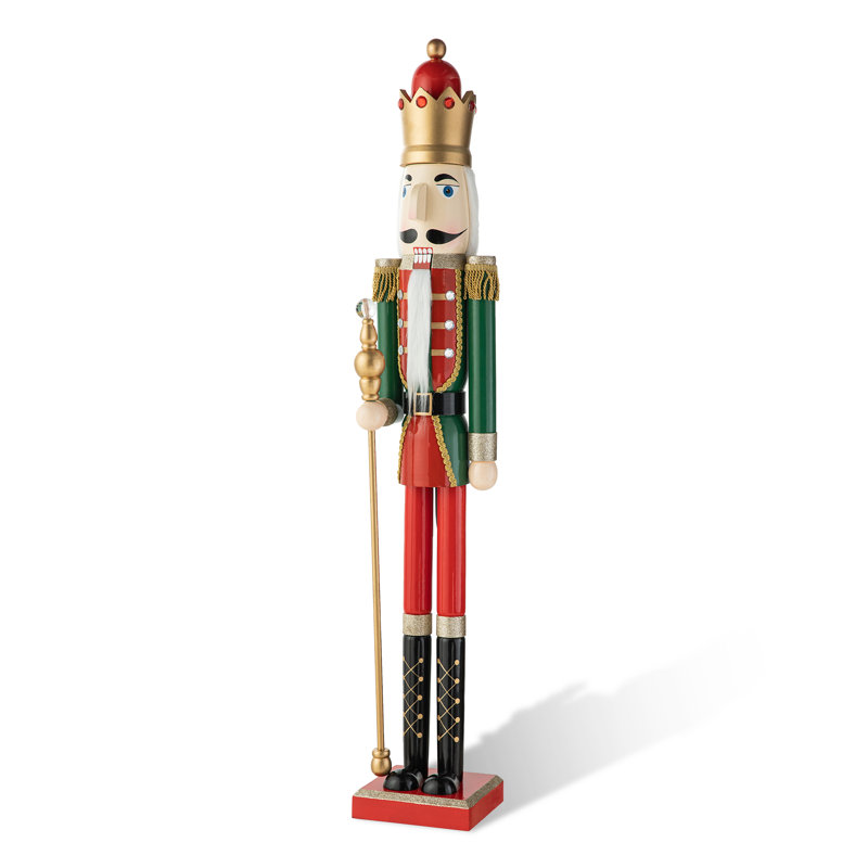 Casse-noisette en bois, H 42 po x l 7,5 po x P 6,75 po