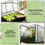 Jardinières spacieuses avec structure en métal et conception portative pour le jardinage