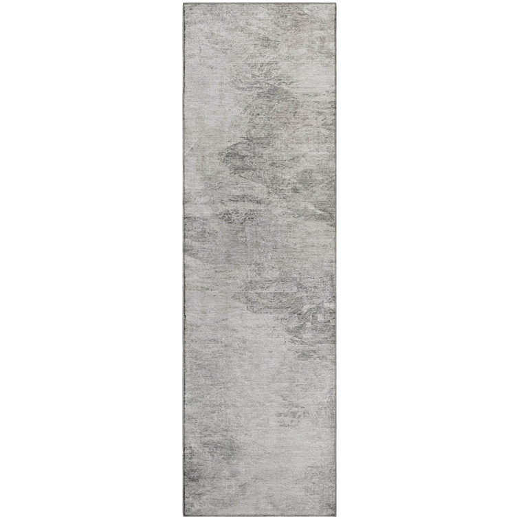 Premium Machine Washable Cerrito AMF592 Silver Rug