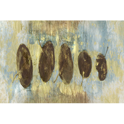 Leaf Banner IV 1 Piece Wrapped Canvas Painting