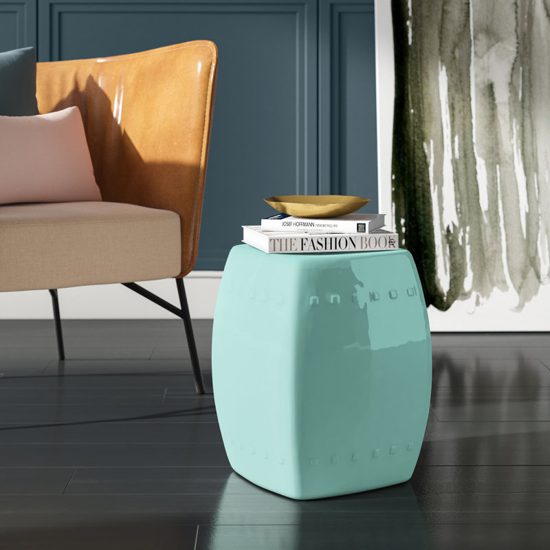 Tabouret de jardin Knudson, Bleu pâle