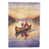 Santa Canoeing at Sunset