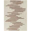 Cat Striped Area Rug in Rust/White-1835851951