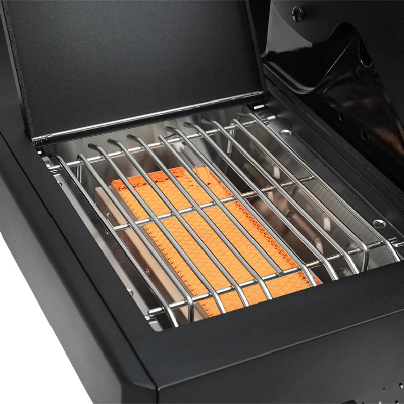 Yamara COSMOGRILL 4 - Burner Freestanding Gas Grill with Side Burner and Cabinet, Black