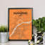 Nanjing City Map 1 Piece Wall Art-648440390