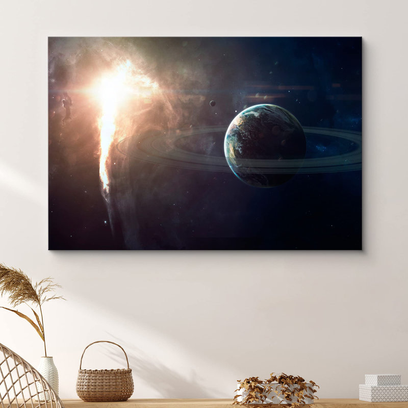 «Shining Light In The Galaxy Astronomie and Space Aurora» sur, H 12 po x l 18 po