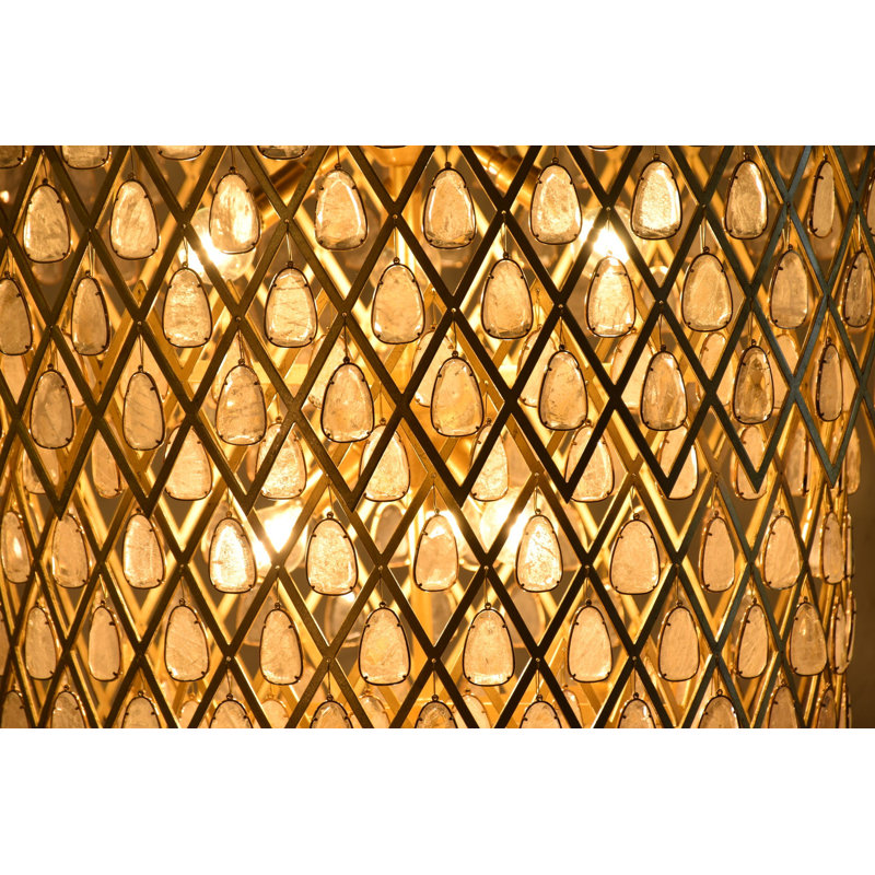 17 - Light Chandelier, 30" H x 35" W x 35" D, 13