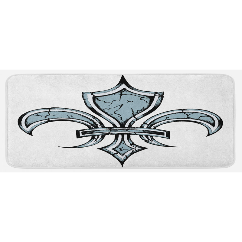 Tapis de cuisine fleur de lis