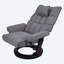 Fauteuil de massage inclinable à 8 points avec repose-pieds, tissu chenille chauffant, dossier ergonomique et rotation à 360° pour un confort et une relaxation ultimes.
