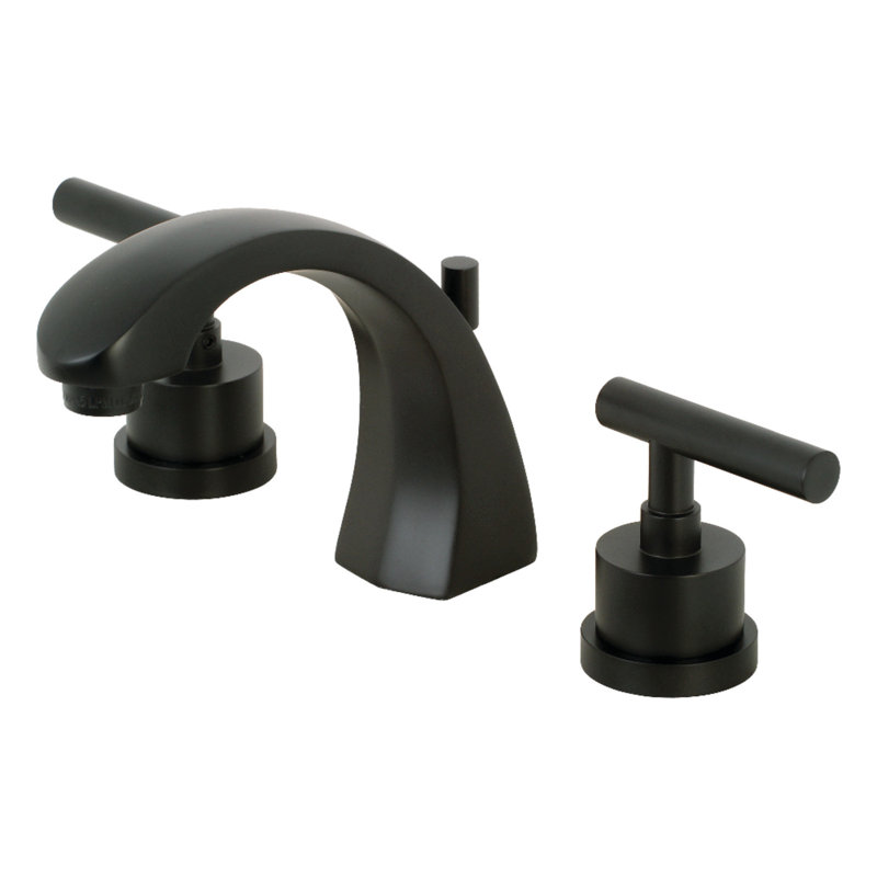 Robinet de salle de bain espacé Kingston, Métal noir