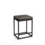 Tabouret de comptoir de cuisine moderne taupe foncé de 24 po avec repose-pieds rembourré Borough-115273438-55602656-72244469