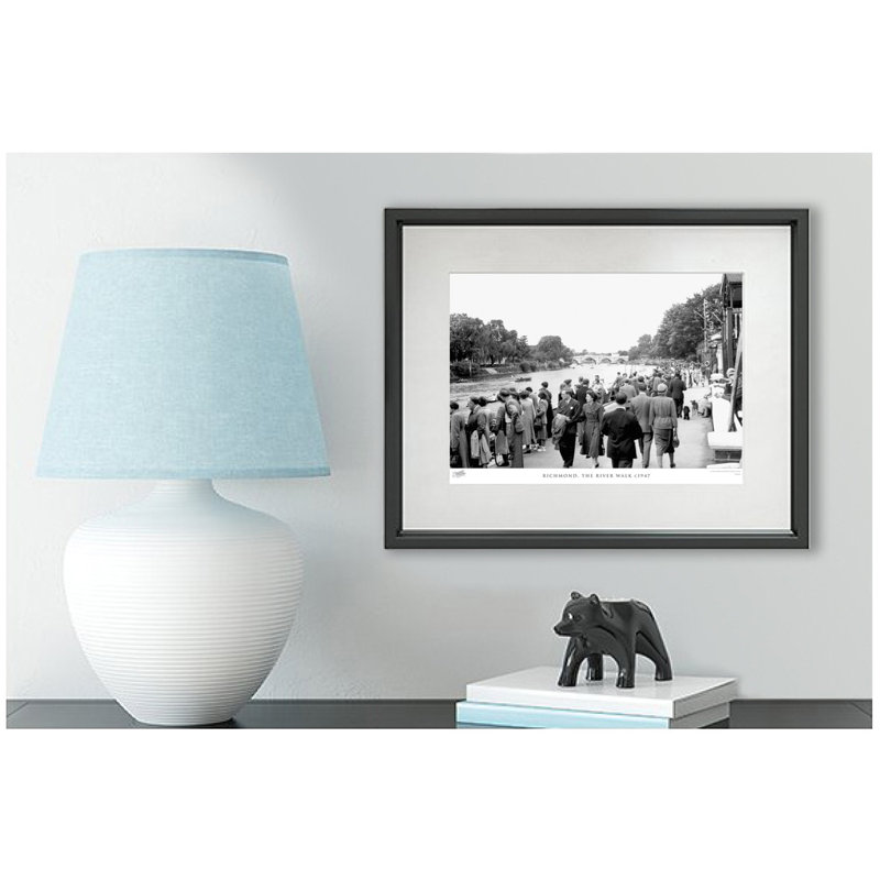 Richmond, The River Walk C1947 by Francis Frith - Single Picture Frame Print, 28cm H x 36cm W x 2.3cm D