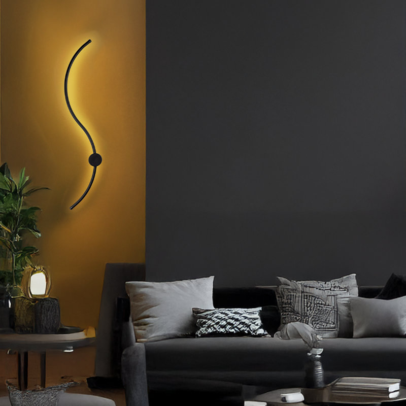 Lampe murale, Noir