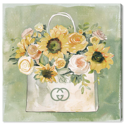 Printemps, tournesol, sac à main, impressions sur toile par Art Remedy