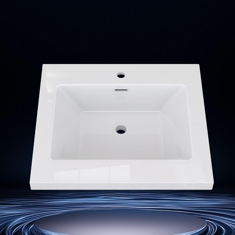 24 po X P 22 po D Comptoir de salle de bain rectangulaire